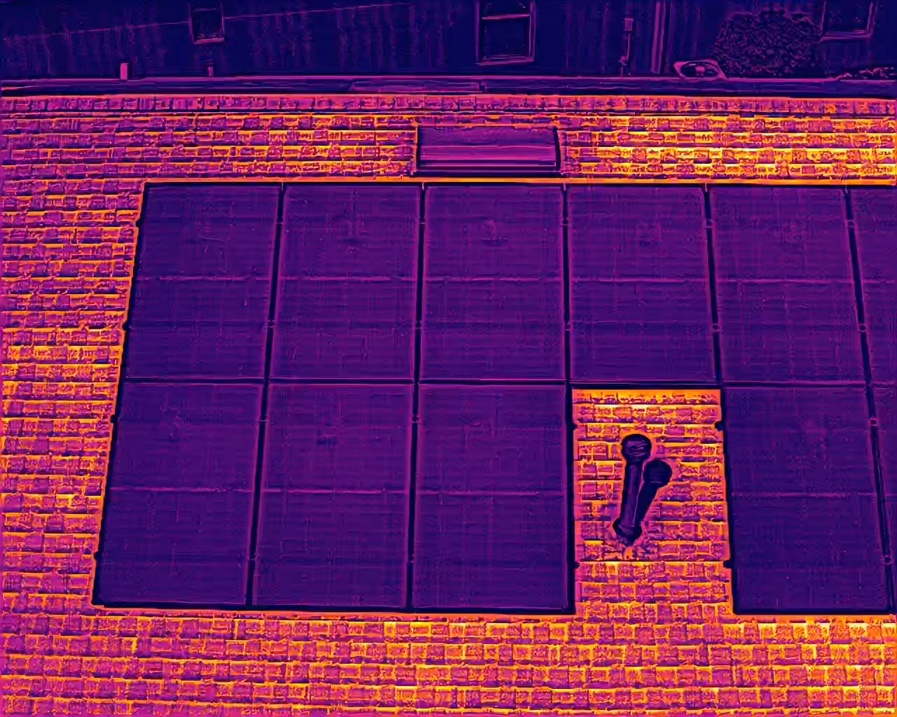 Solar array radiometric thermal IR inspection