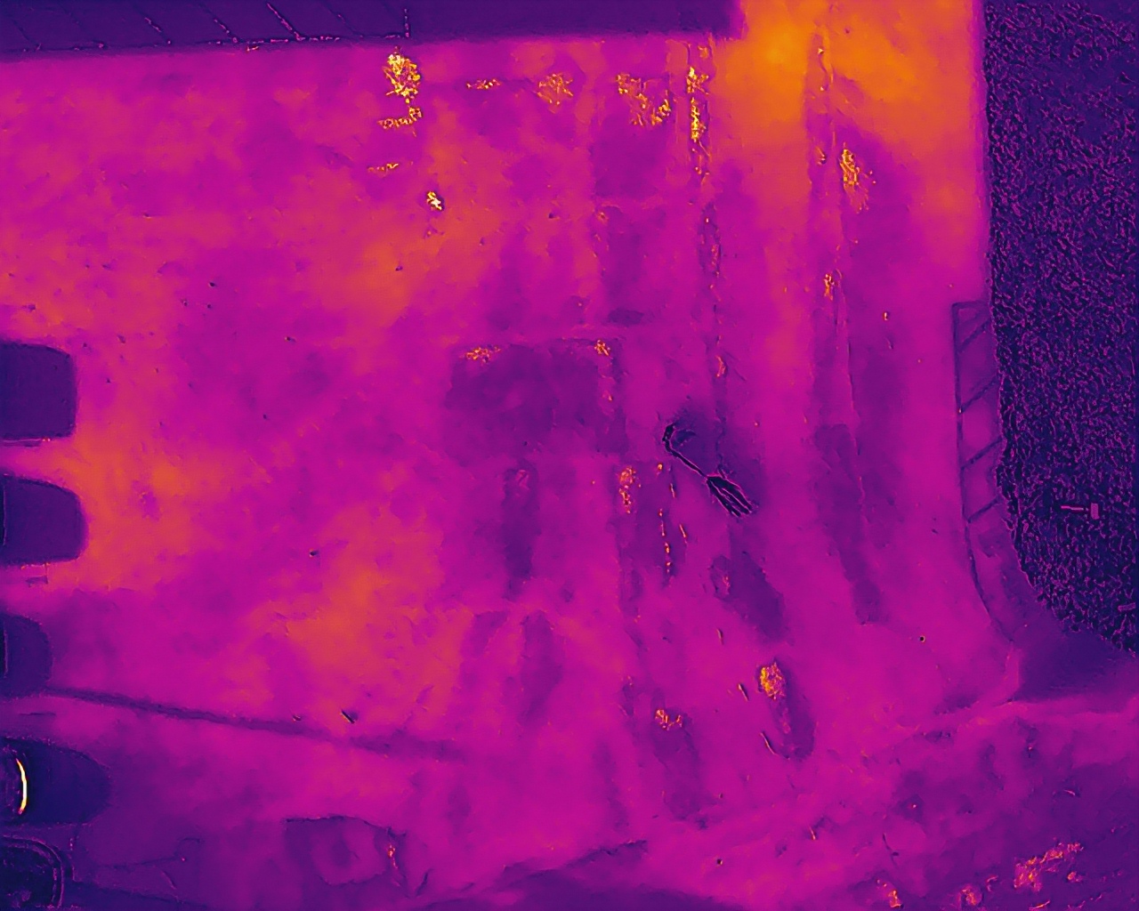 Infrared thermographic building scan